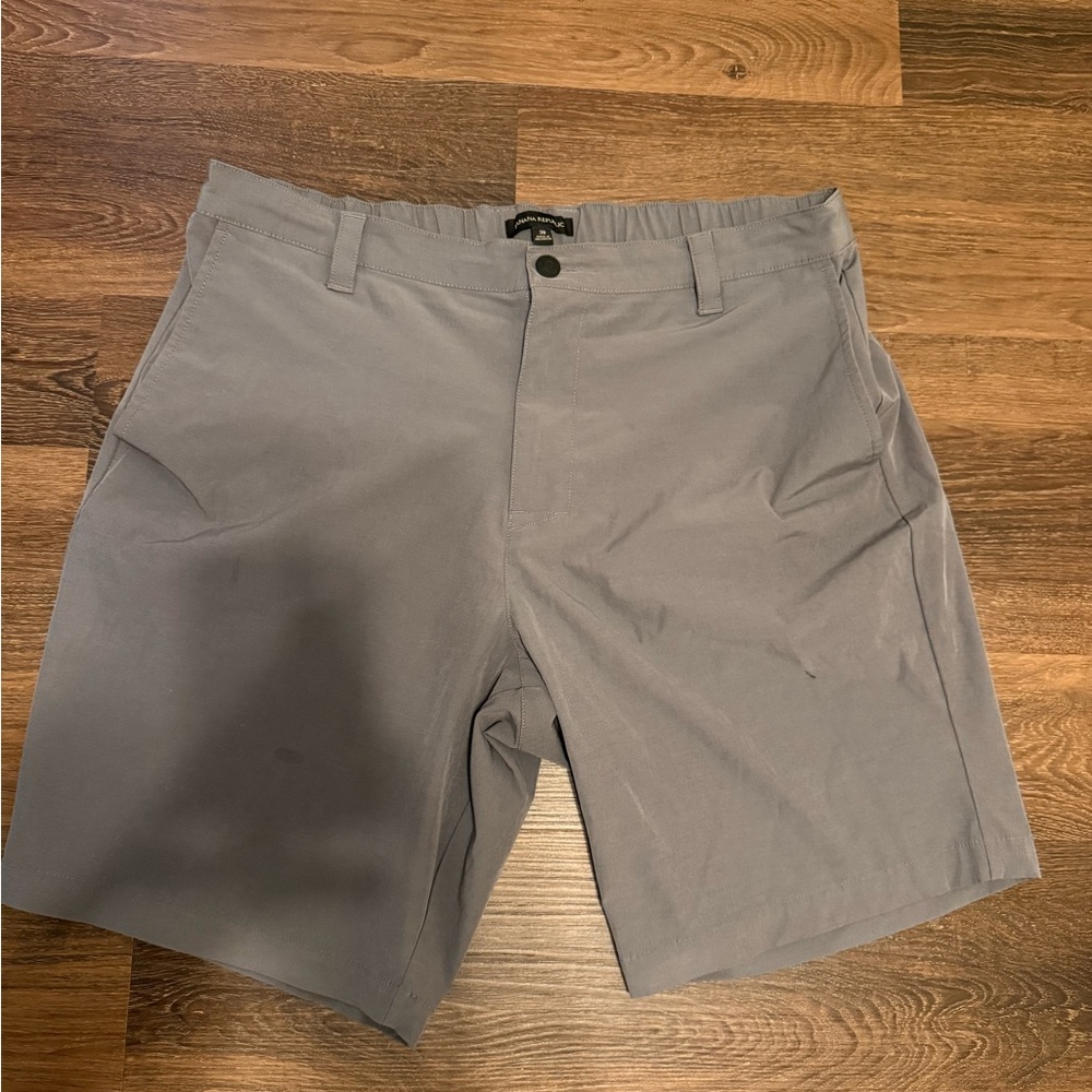 Banana Republic Gray Flat Front Shorts